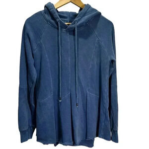 Anthropologie Pilcro Flynn Blue Hoodie Sweatshirt‎ Women’s Long Sleeve Small